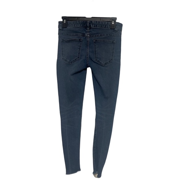 Free People Busted Knee Skinny Jeans Women Size W 25 - Picture 2 of 3